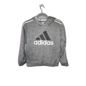 Adidas Boy's Gray Fleece Lined Hoodie Size Medium
